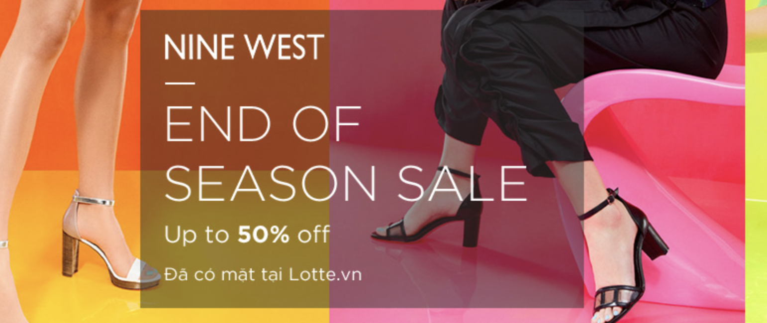 Sale off up to 50% chỉ có tại Lotte.vn