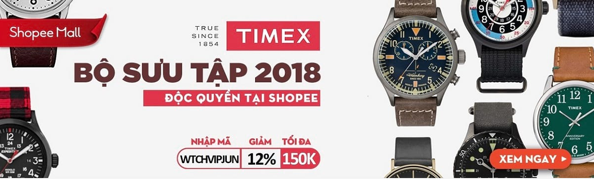 Đồng hồ chính hãng Timex - Giảm đến 50% - BST độc quyền Shopee 2018